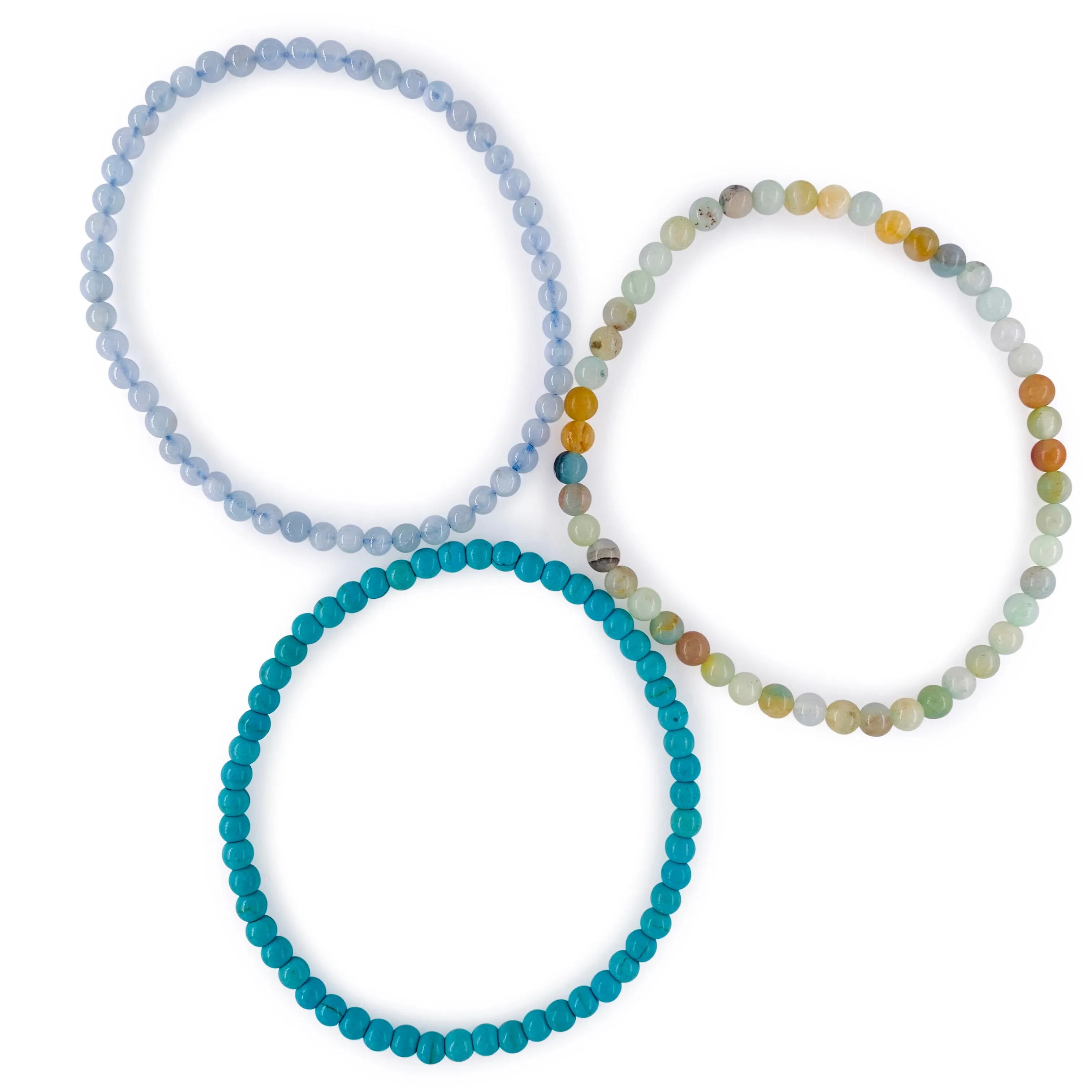 Peace Harmony Stackable Crystal Bracelet Set