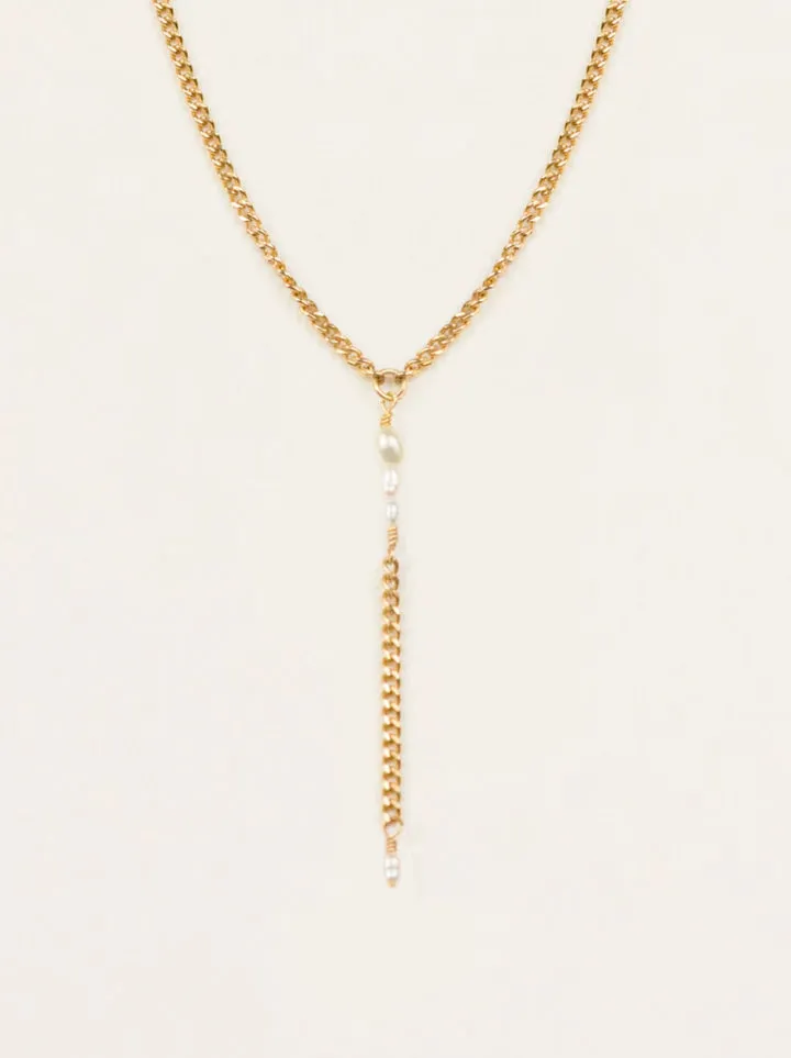 Pearl Lariat Necklace