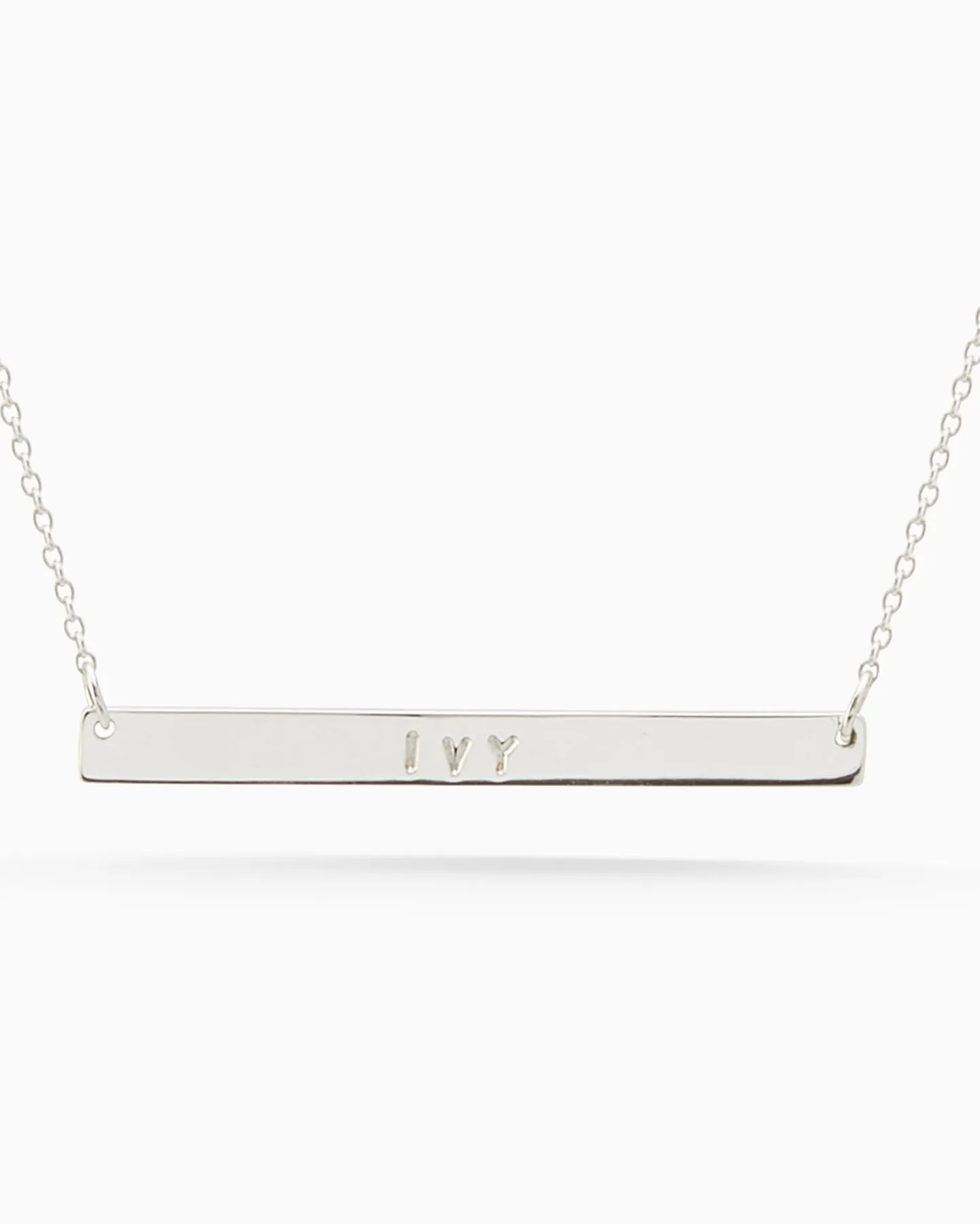 Personalised Tag Necklace | Silver