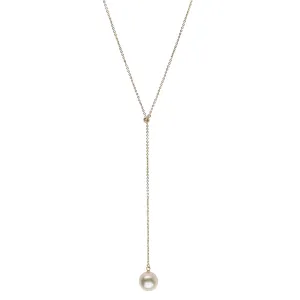 Petite Single-Pearl Lariat