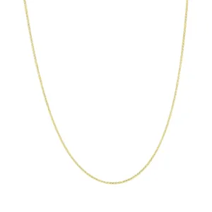 Ranger 1mm Gold Wheat Chain Necklace 20“