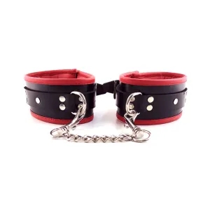 Rouge Padded Ankle Cuff Black/red