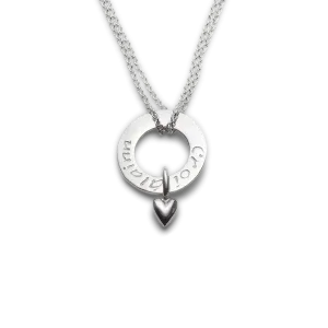 Silver Croí álainn heart pendant