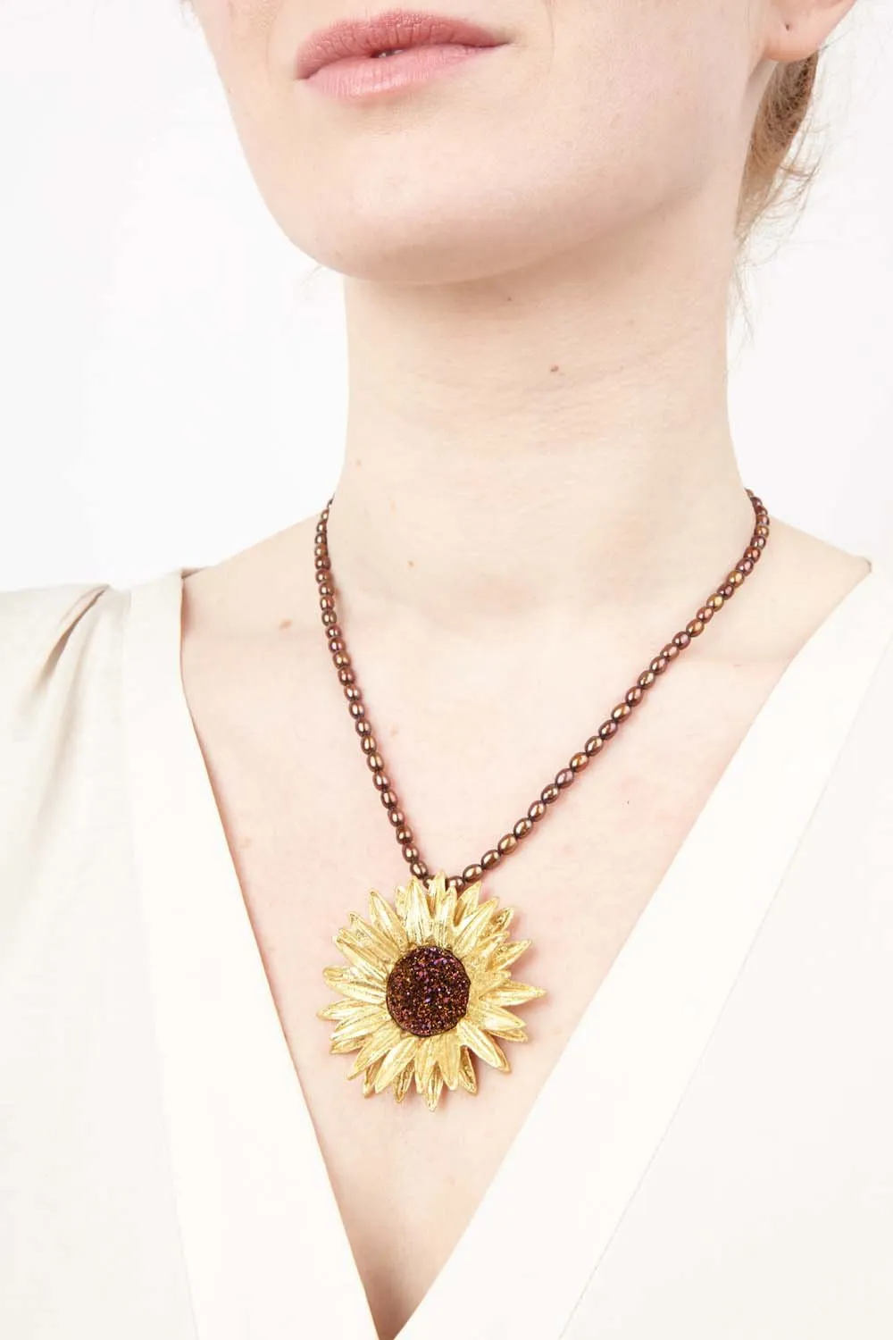 Sunflower Necklace