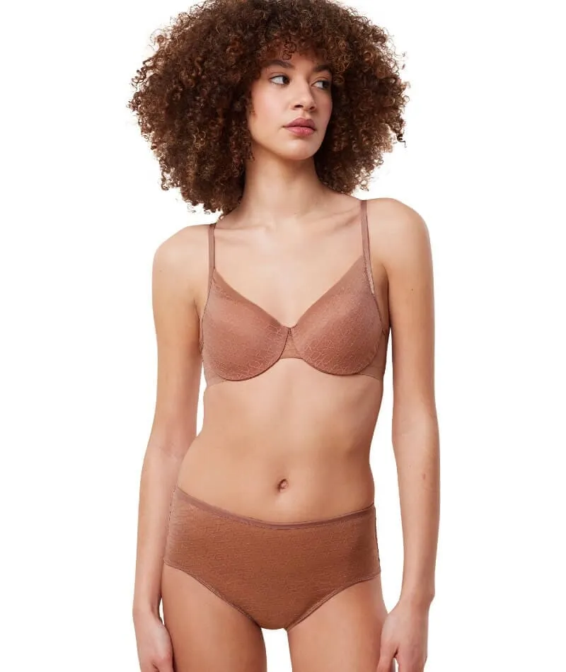 Triumph Signature Sheer Maxi Brief - Toasted Almond